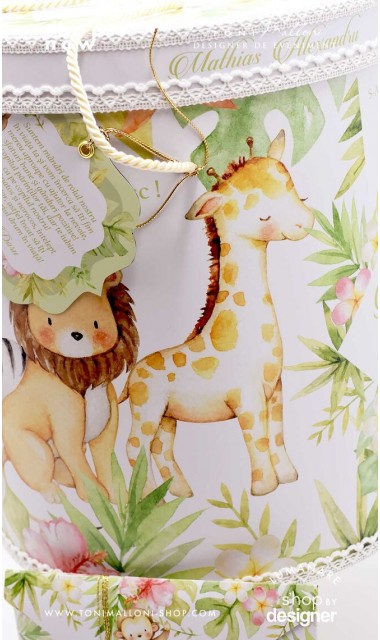 Trusou botez cu leuti elefanti zebre maimutele inspirat din cartea junglei Jungle Friends 1
